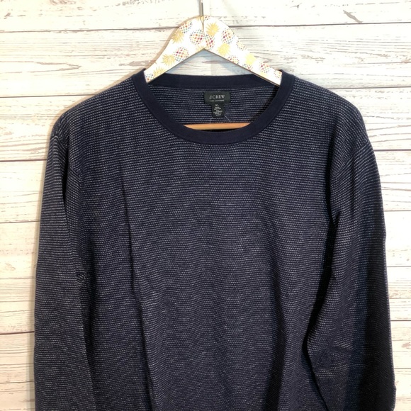 NWT J. Crew Cotton cashmere pique Crewneck sweater - Picture 4 of 5